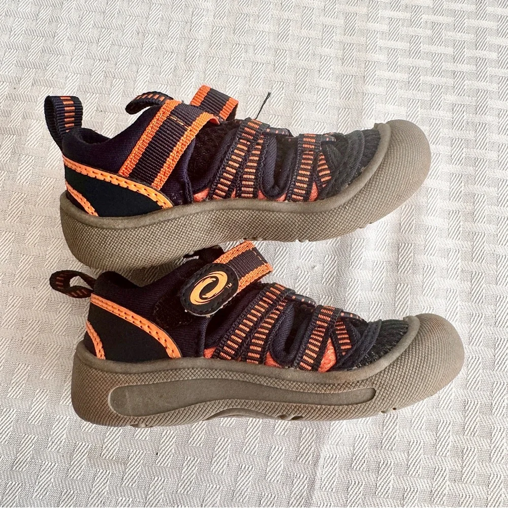 Toddler Water Sandals Black‎ Orange Closed Toe Size 5